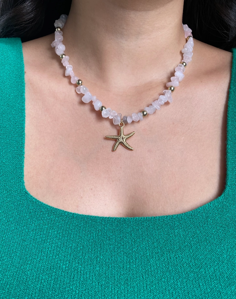 Colar Cascalho com Estrela do Mar (Biju Fina) - 4