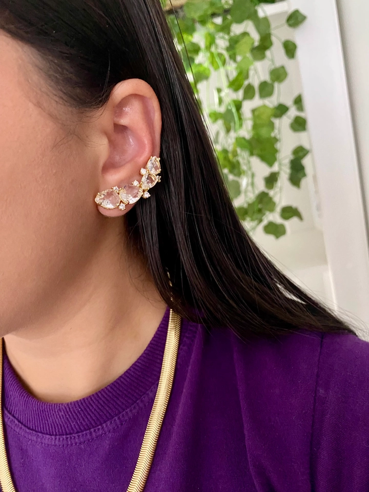 Ear Cuff Gotas Cristal - 2