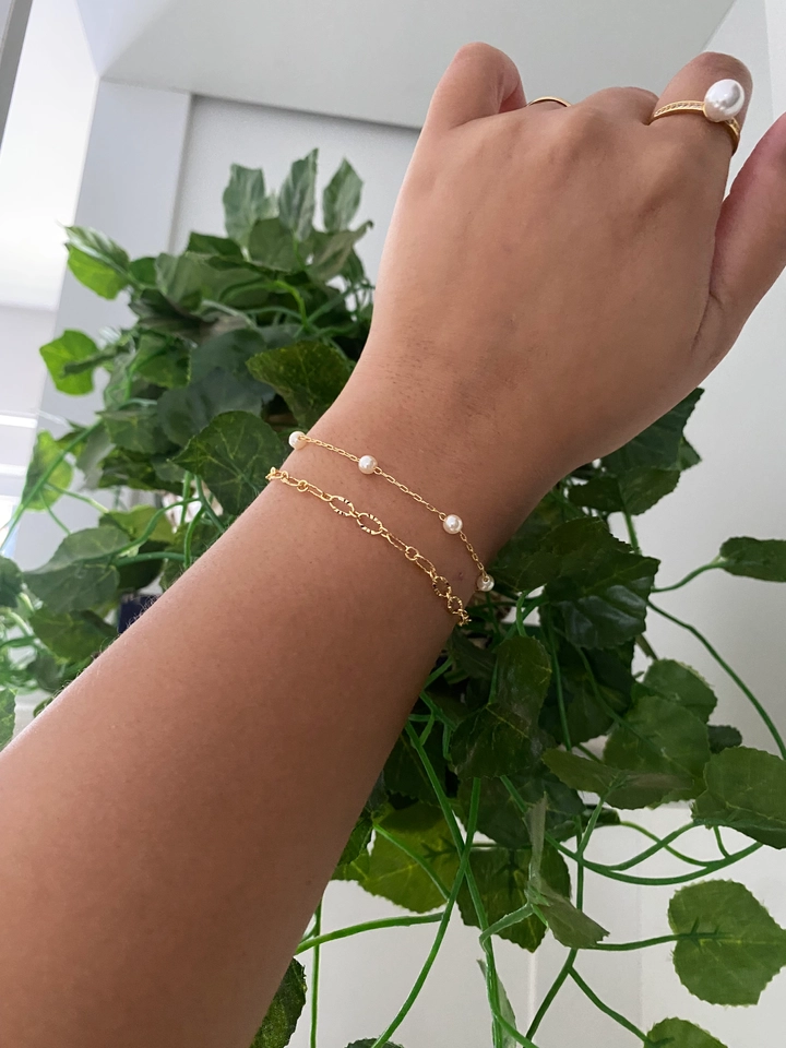 Pulseira Dupla Pérola - 5