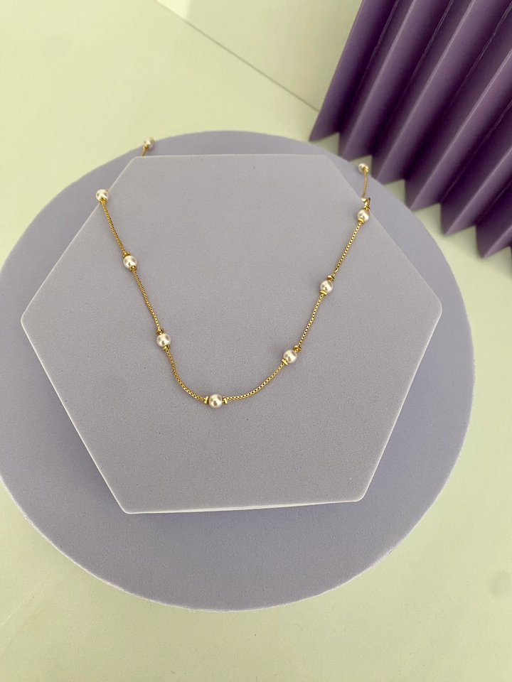 Choker Mini Pérolas - 3