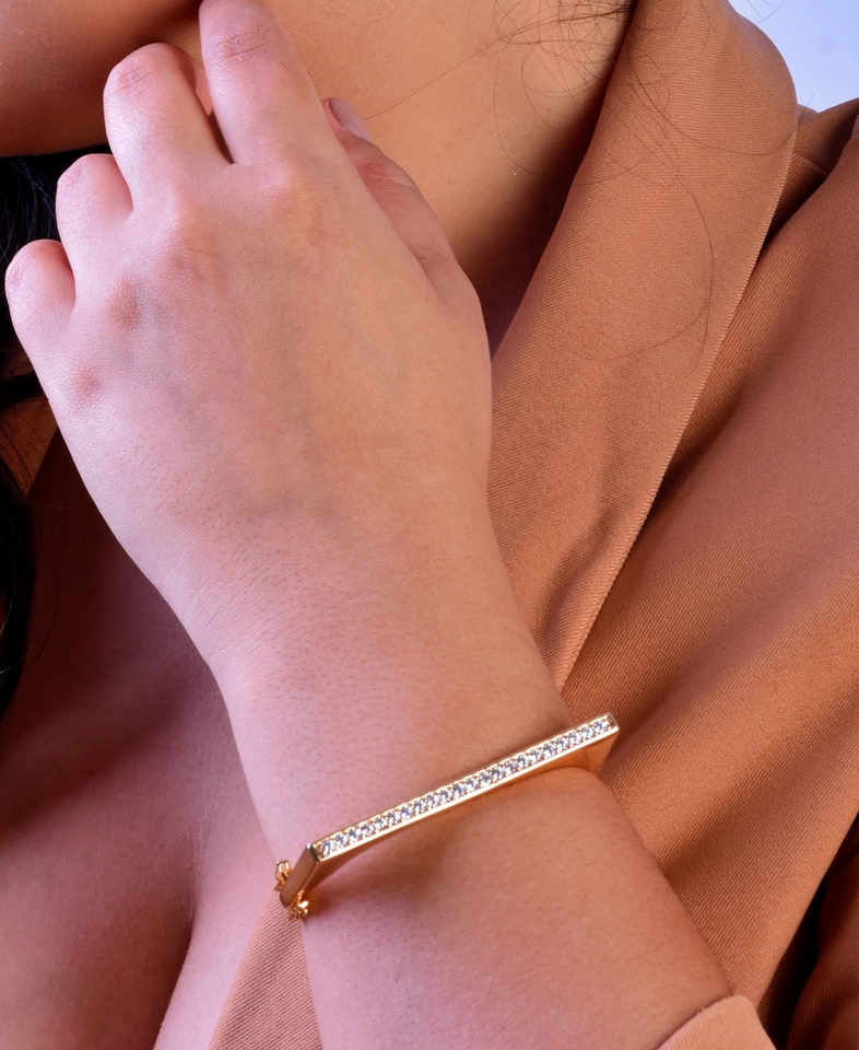 Bracelete Cravejado Reto - 5