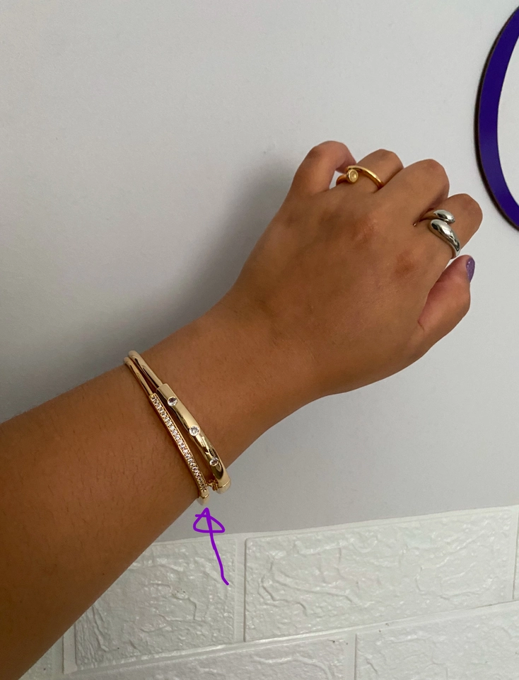 Bracelete Quadrado Cravejado - 4
