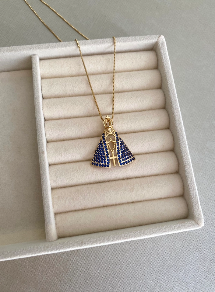 Colar Nossa Senhora Azul