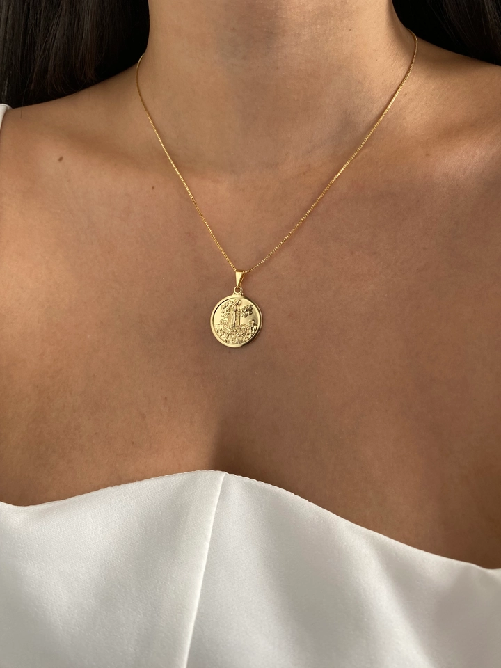Colar Medalha Nossa Senhora de Fátima - 2