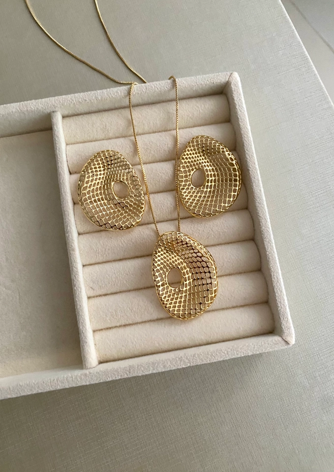 Conjunto Oval Vazado - 2