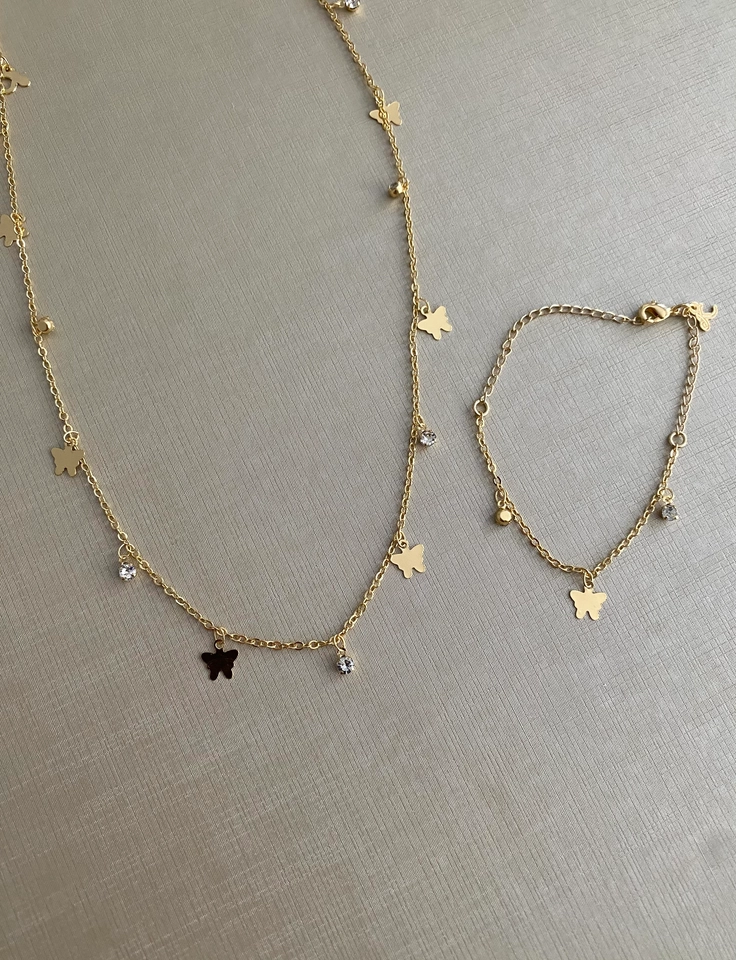 Pulseira com Borboleta e Ponto de Luz - 3