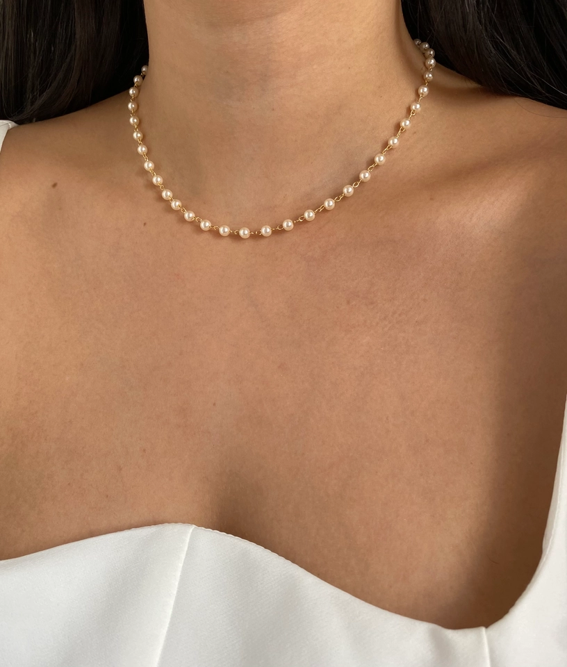 Choker Mini Pérolas - 4