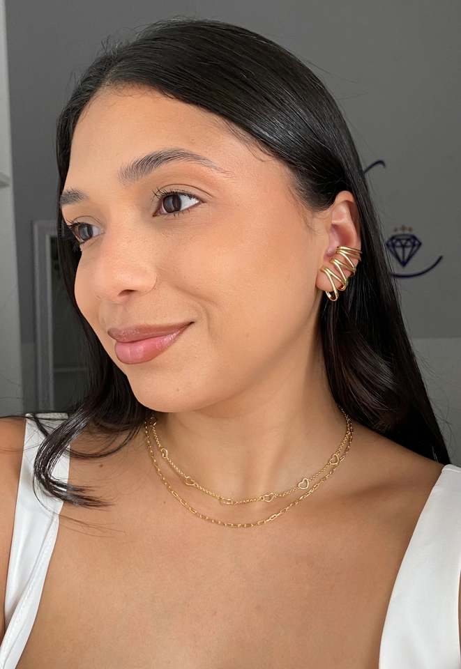 Ear Cuff Fios Duplos - 3