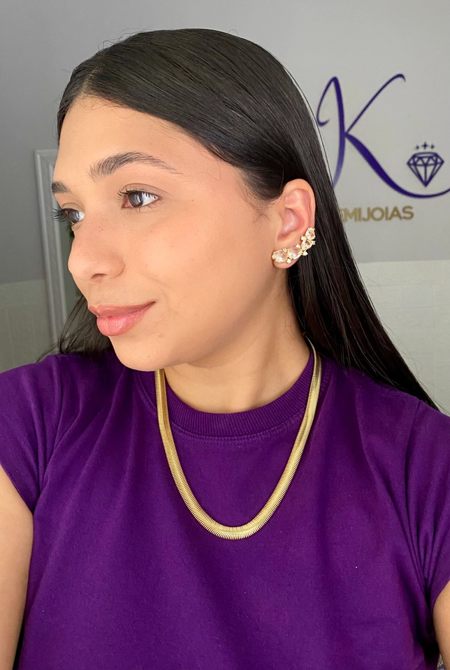 Ear Cuff Gotas Cristal - 1