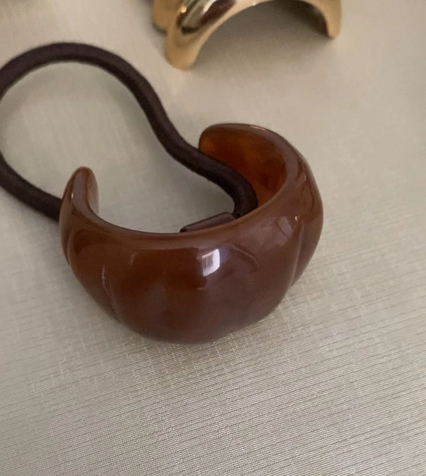 Xuxinha Resina Mesclada Marron - 1