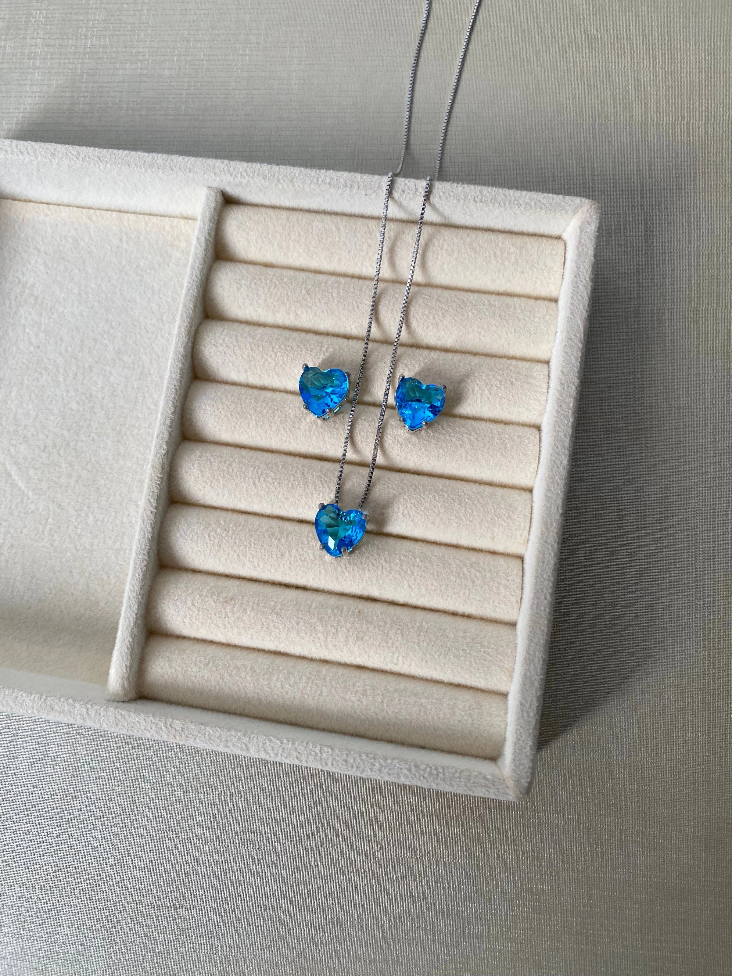 Conjunto Coração Azul - 6