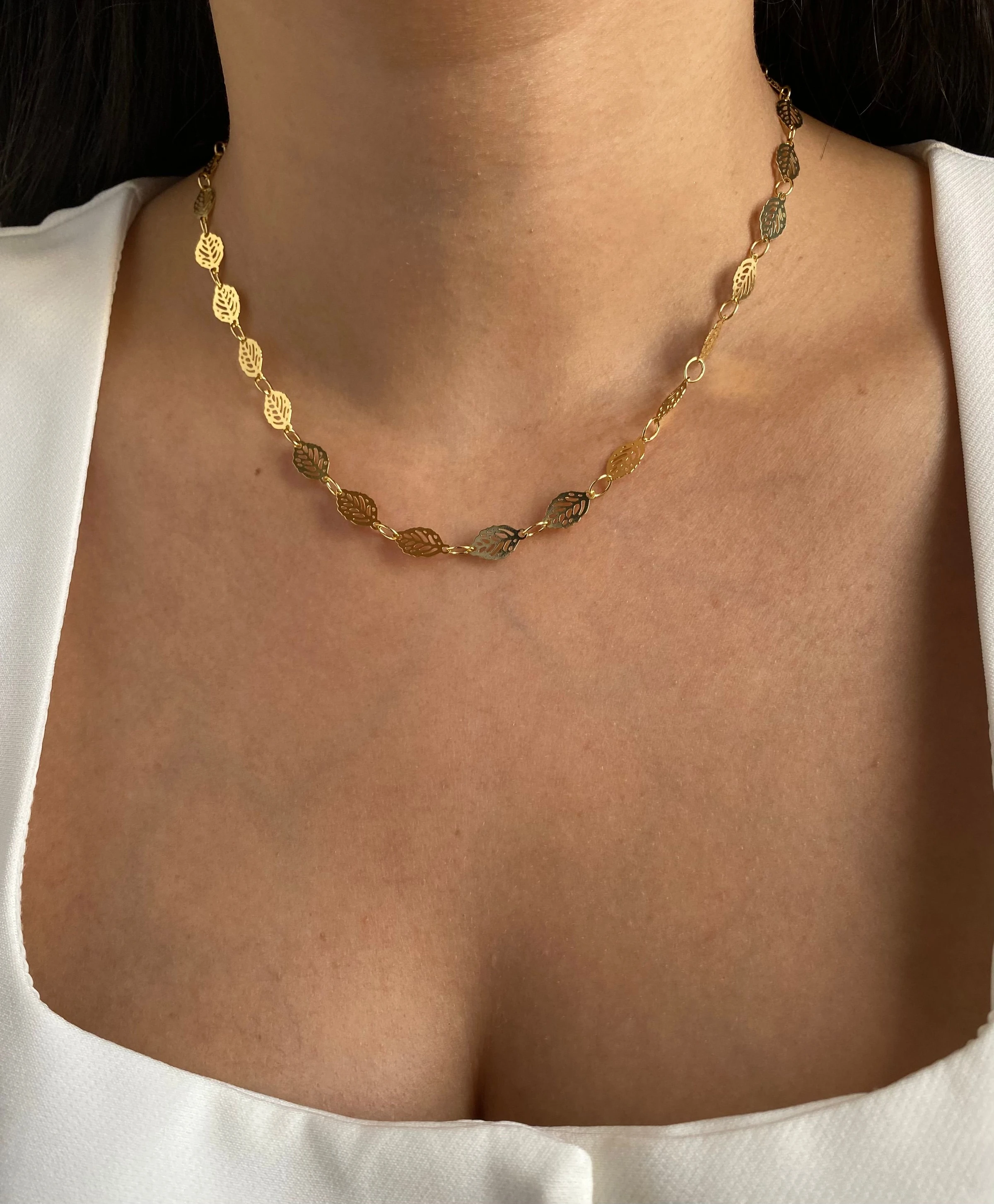 Choker Folhas Vazadas - 4