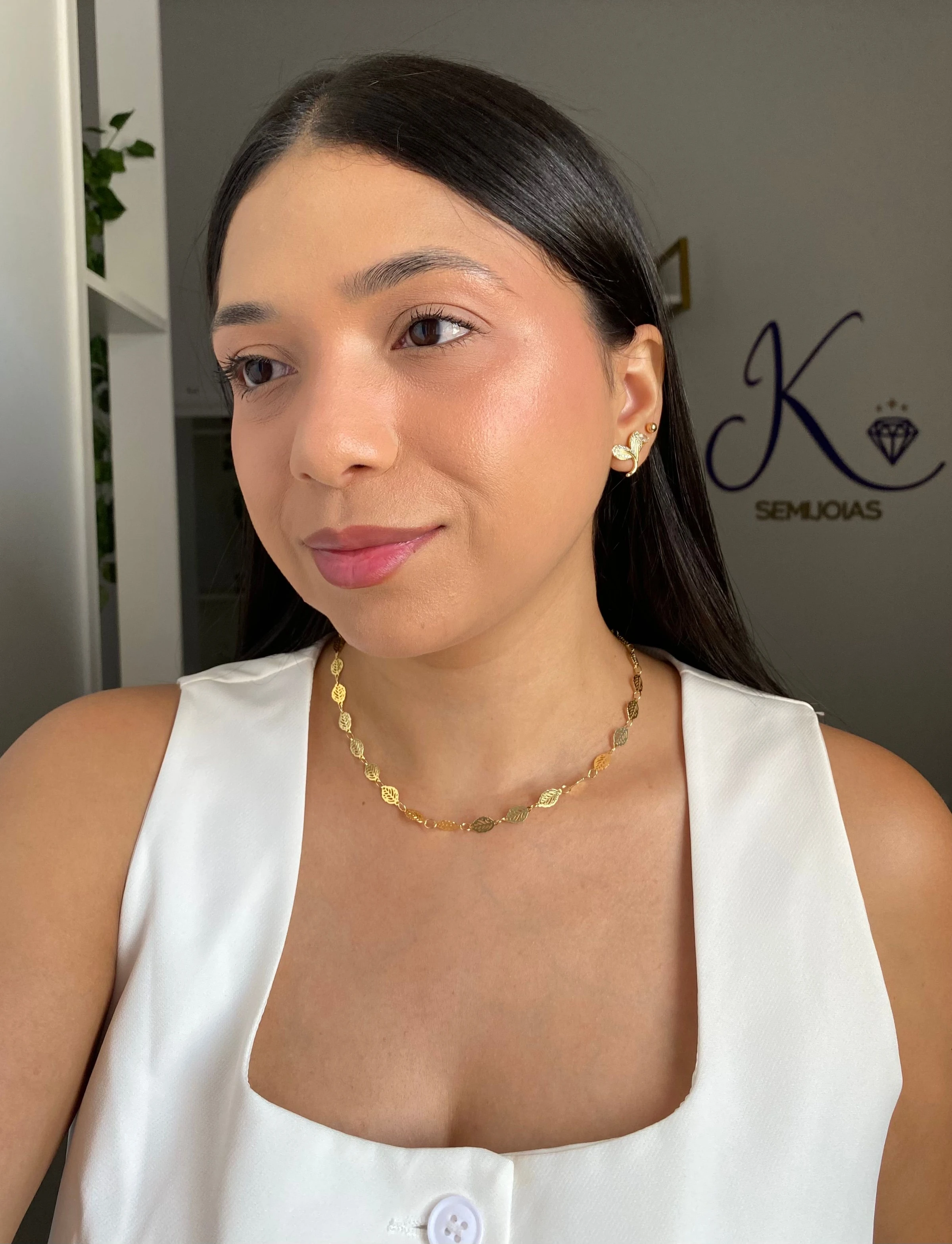 Choker Folhas Vazadas - 5