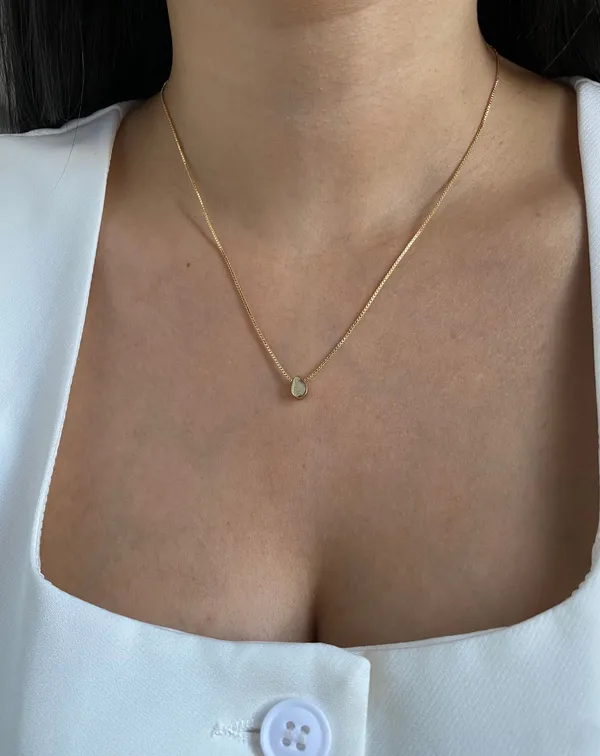 Colar Gota Lisa P