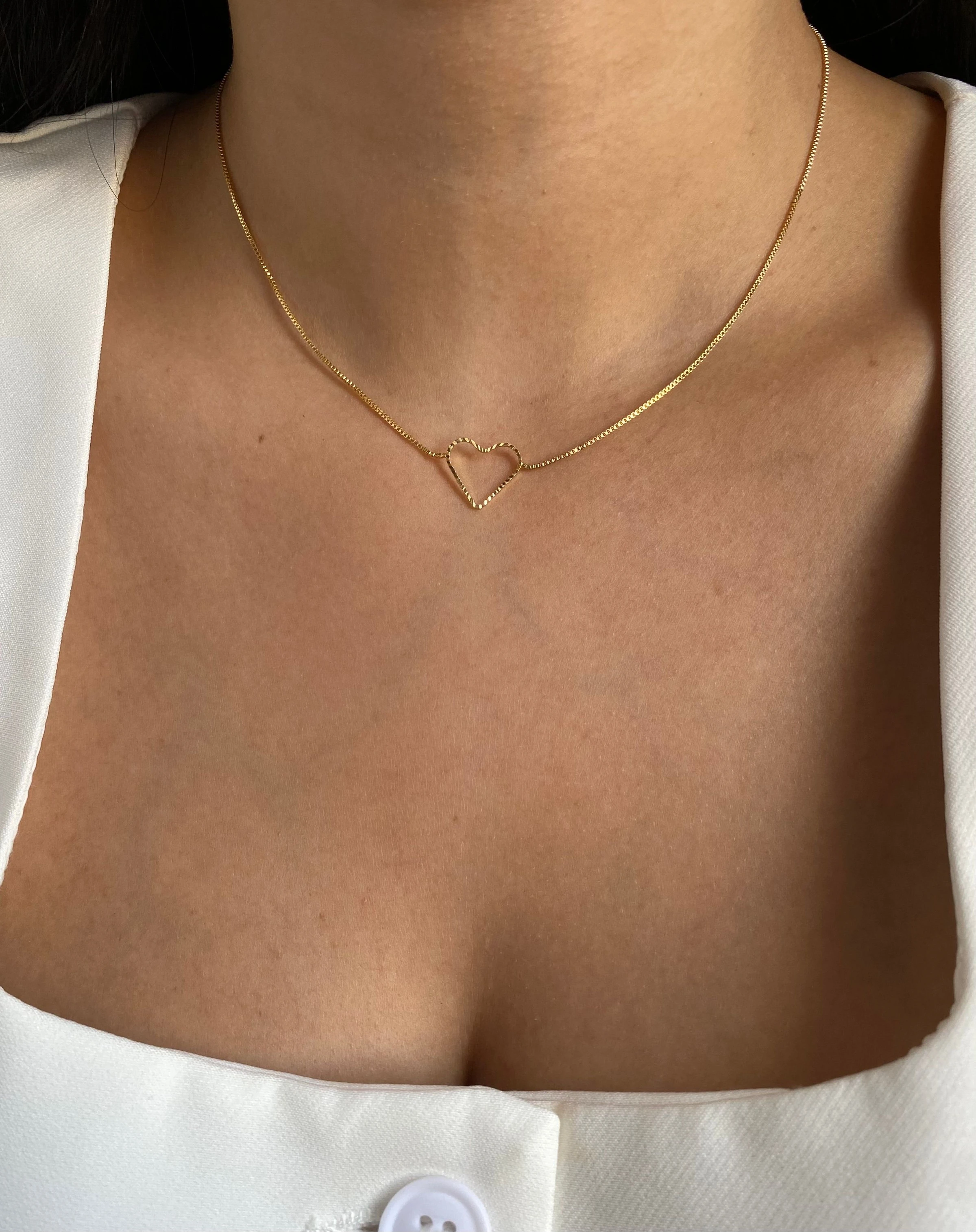 Choker Coração Vazado - 2