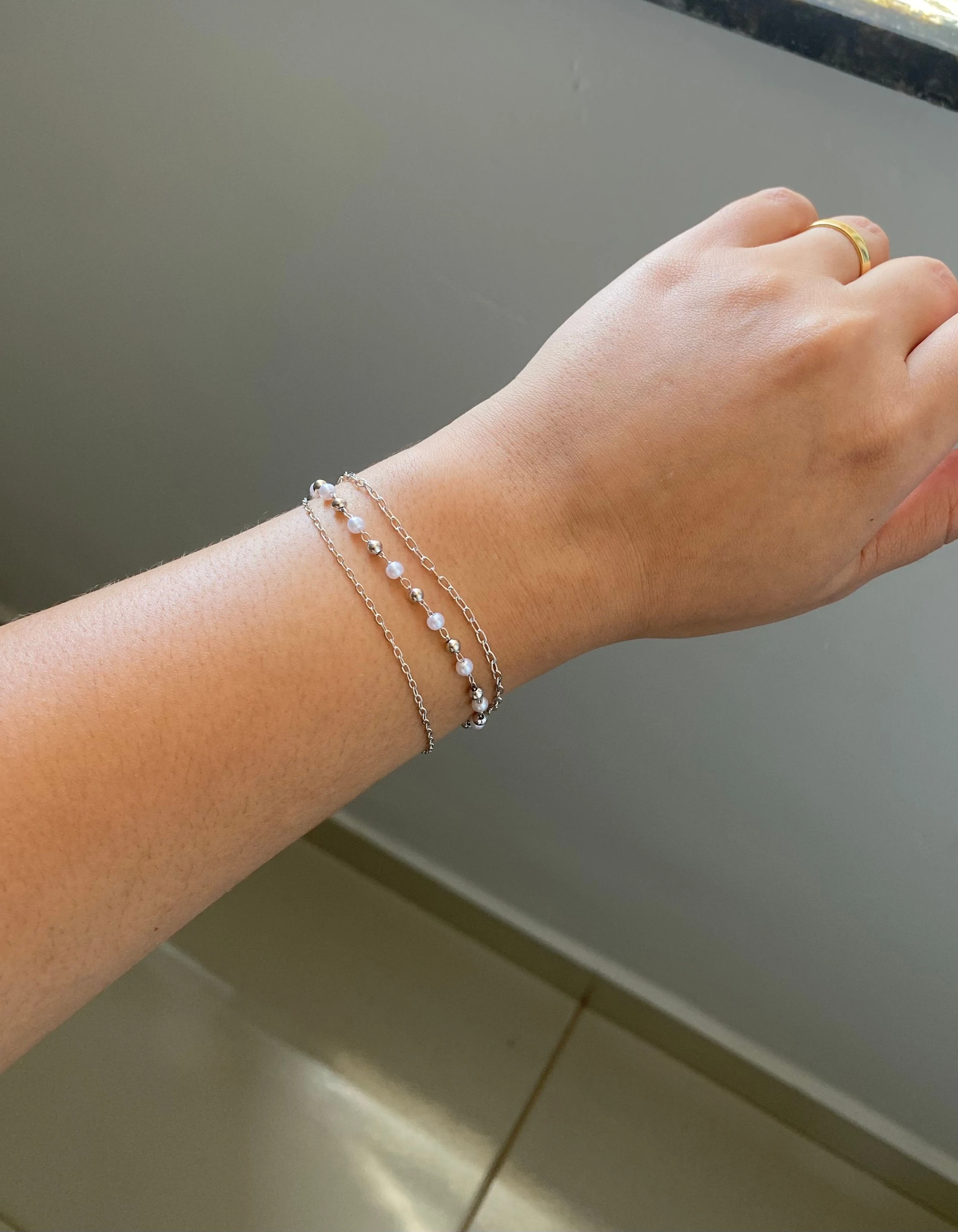 Pulseira Tripla Pérola - 4
