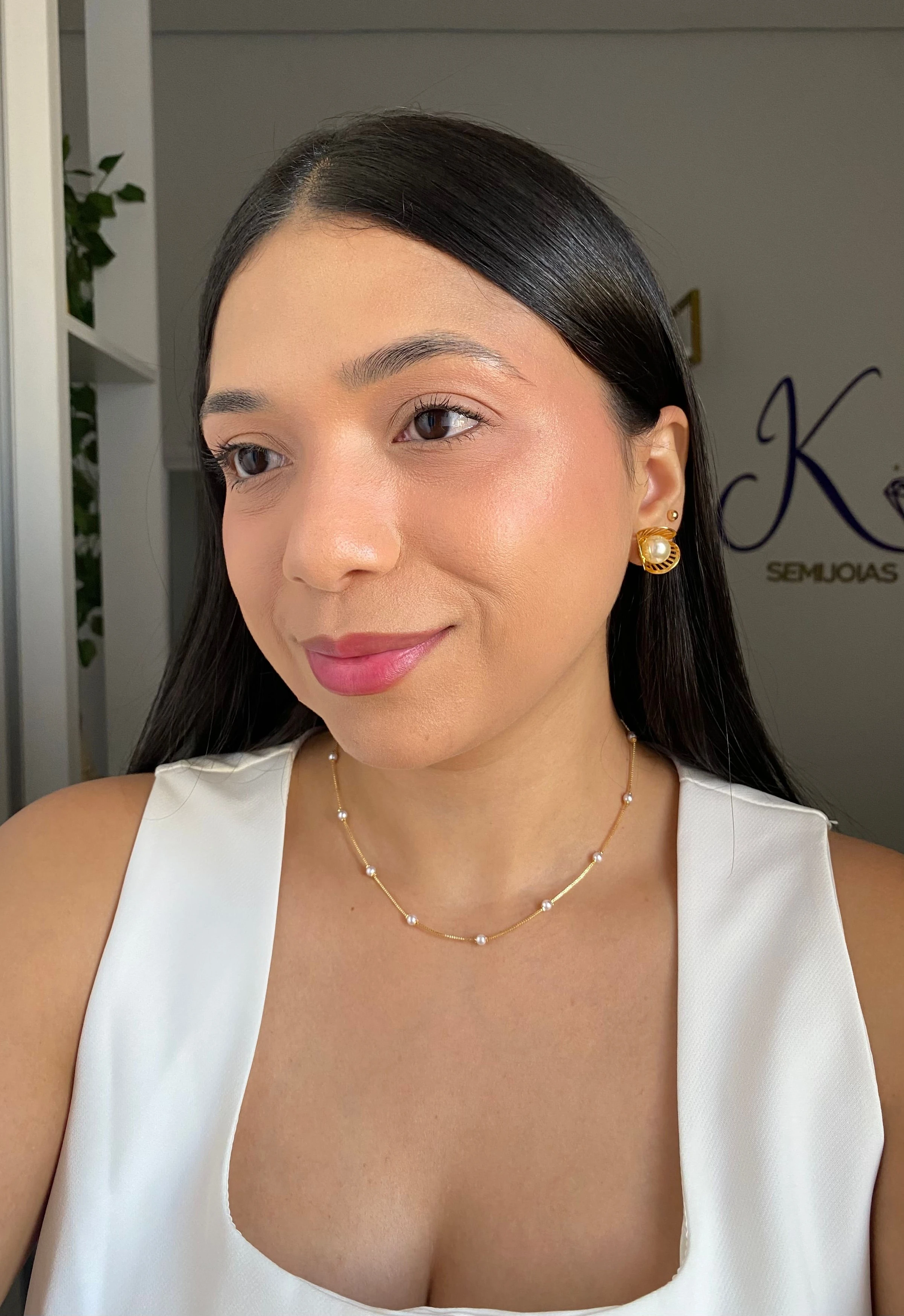 Choker Mini Pérolas alternados - 3