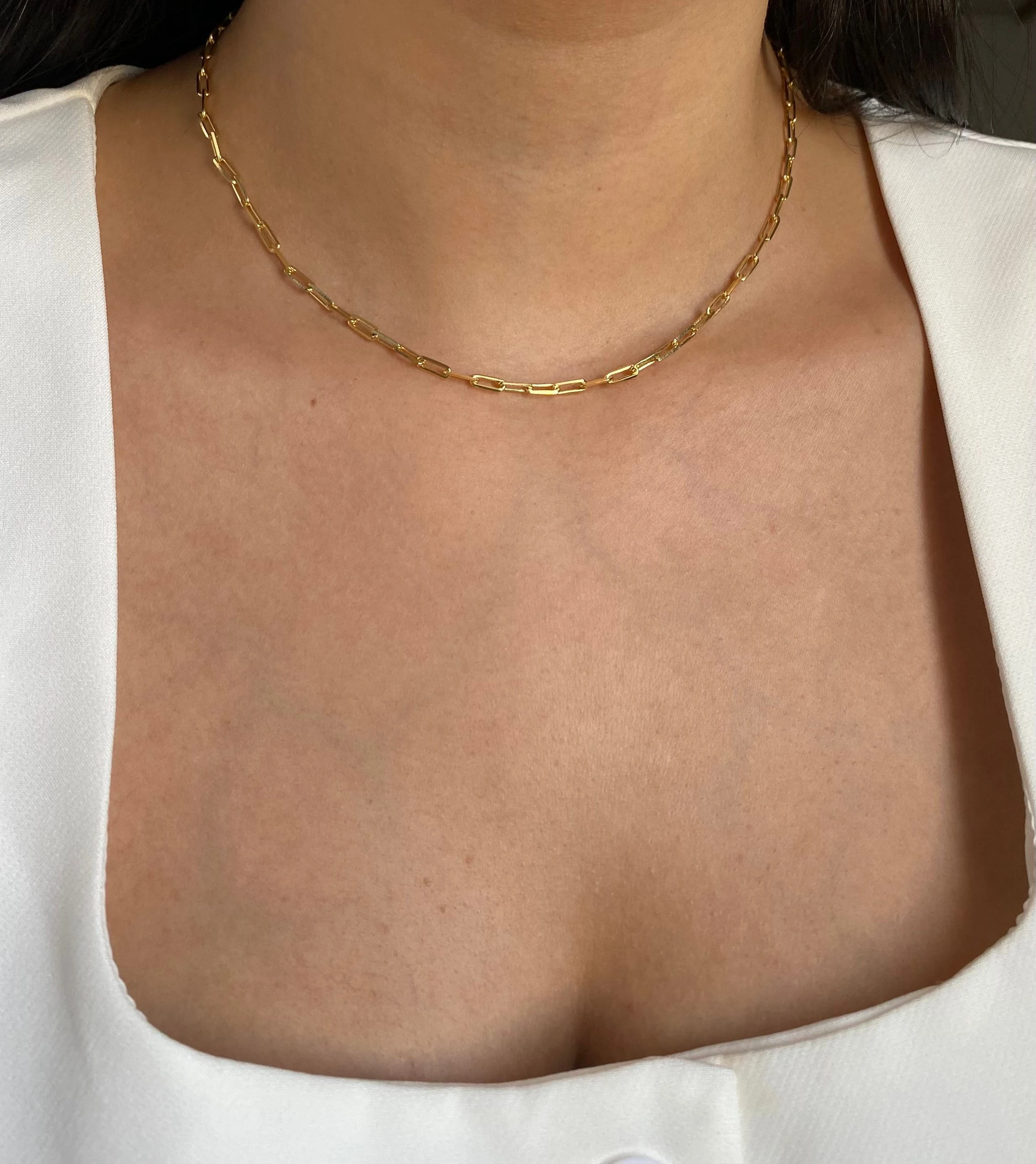 Choker Elos Retangulares - 1