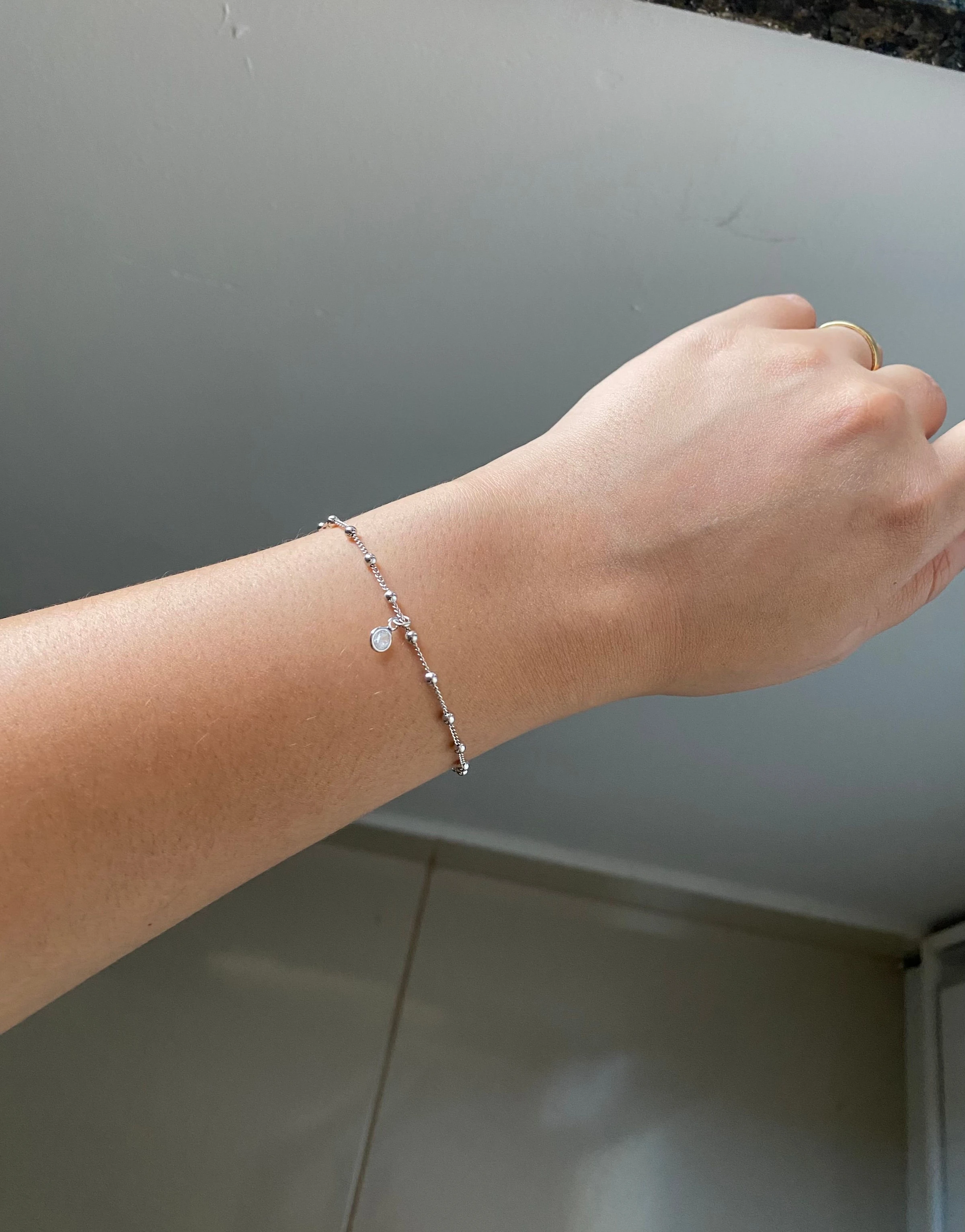 Pulseira Mini Bolas com Ponto de Luz - 2