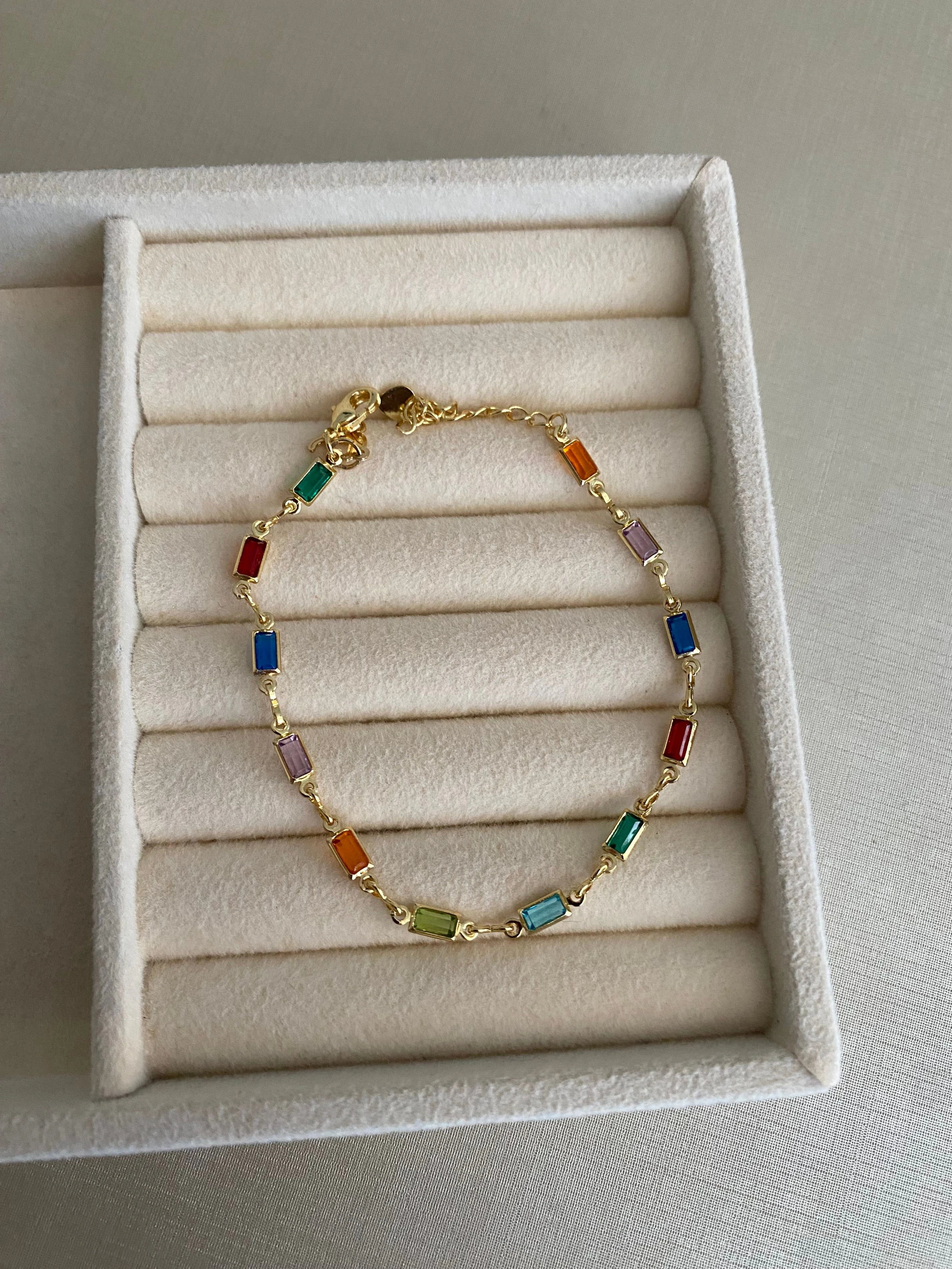 Pulseira Colorida Elos Retangulares - 2