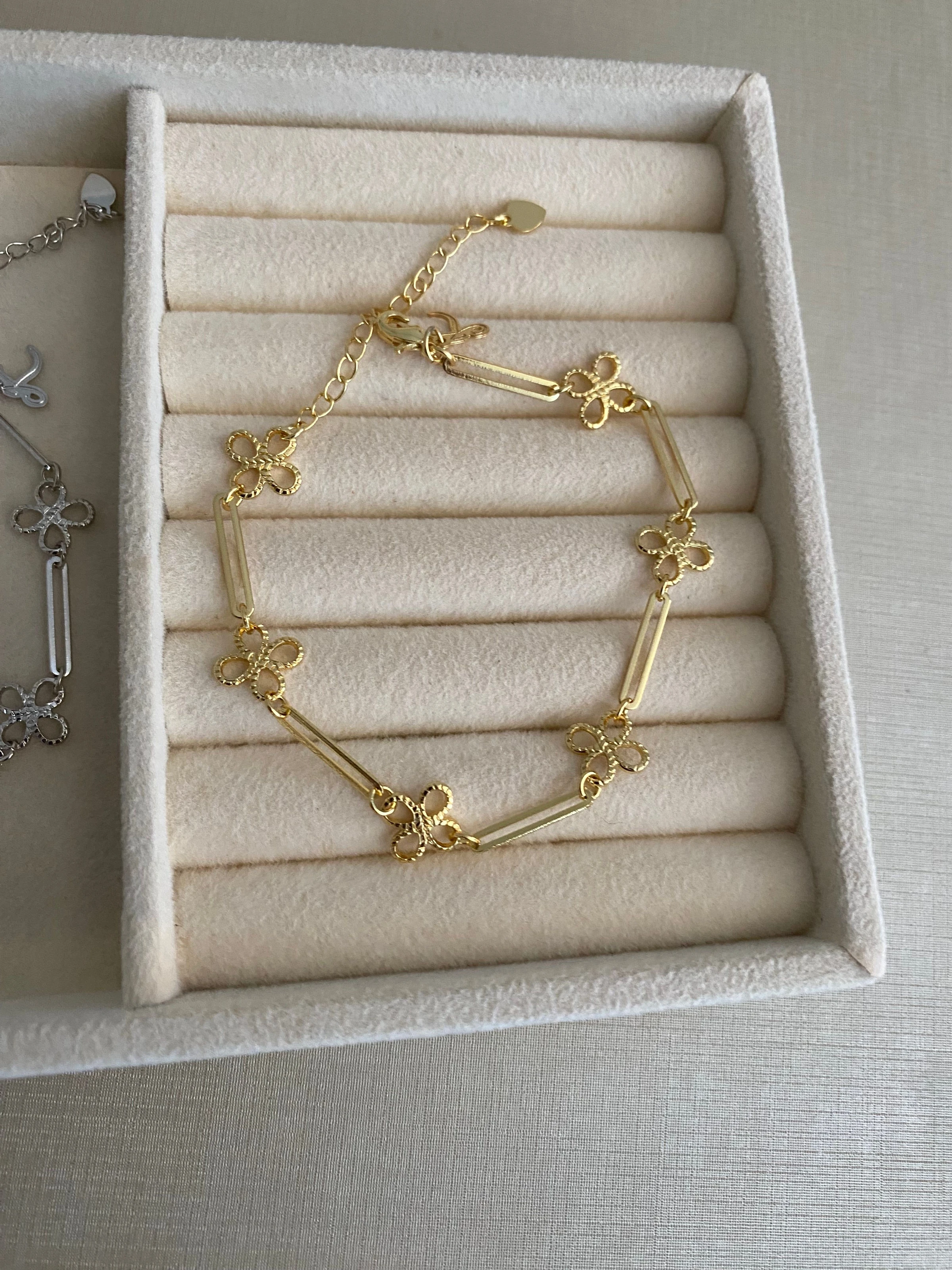 Pulseira Fio Duplo com Flor - 2