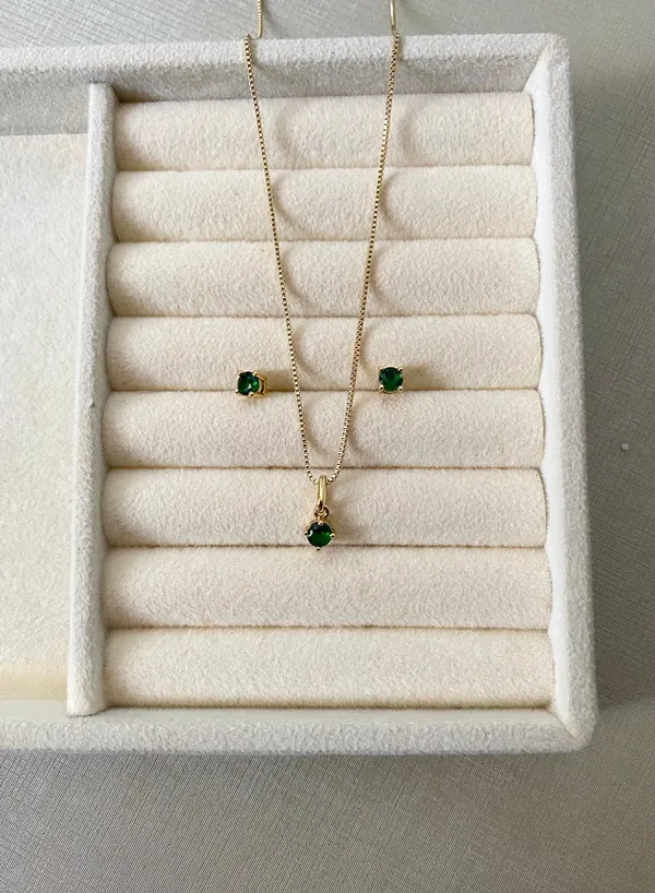 Conjunto Ponto de Luz Verde PP