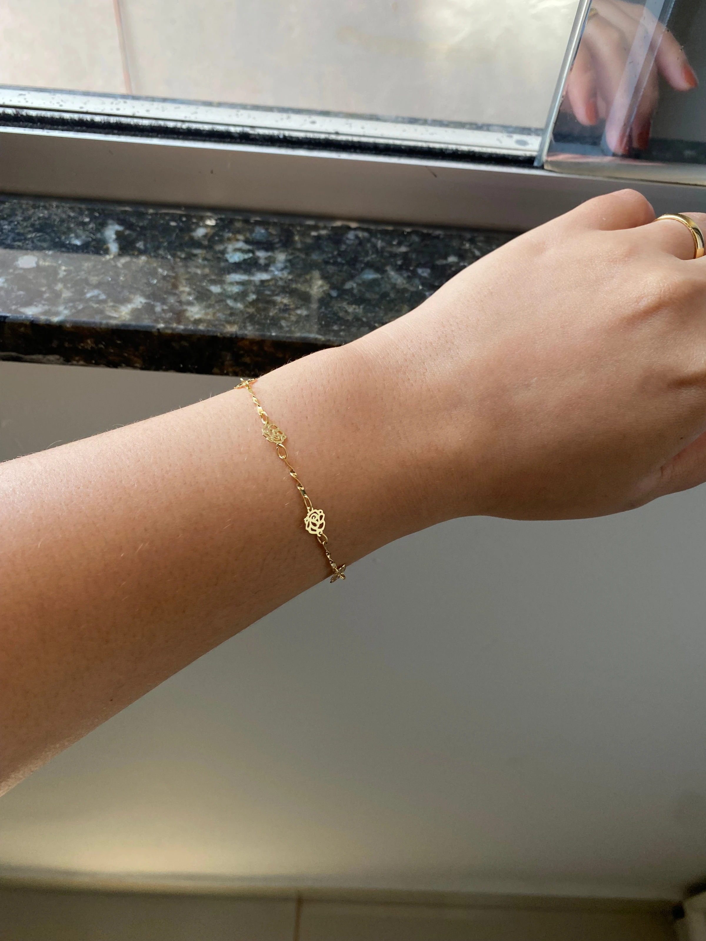 Pulseira Flor Vazada - 3