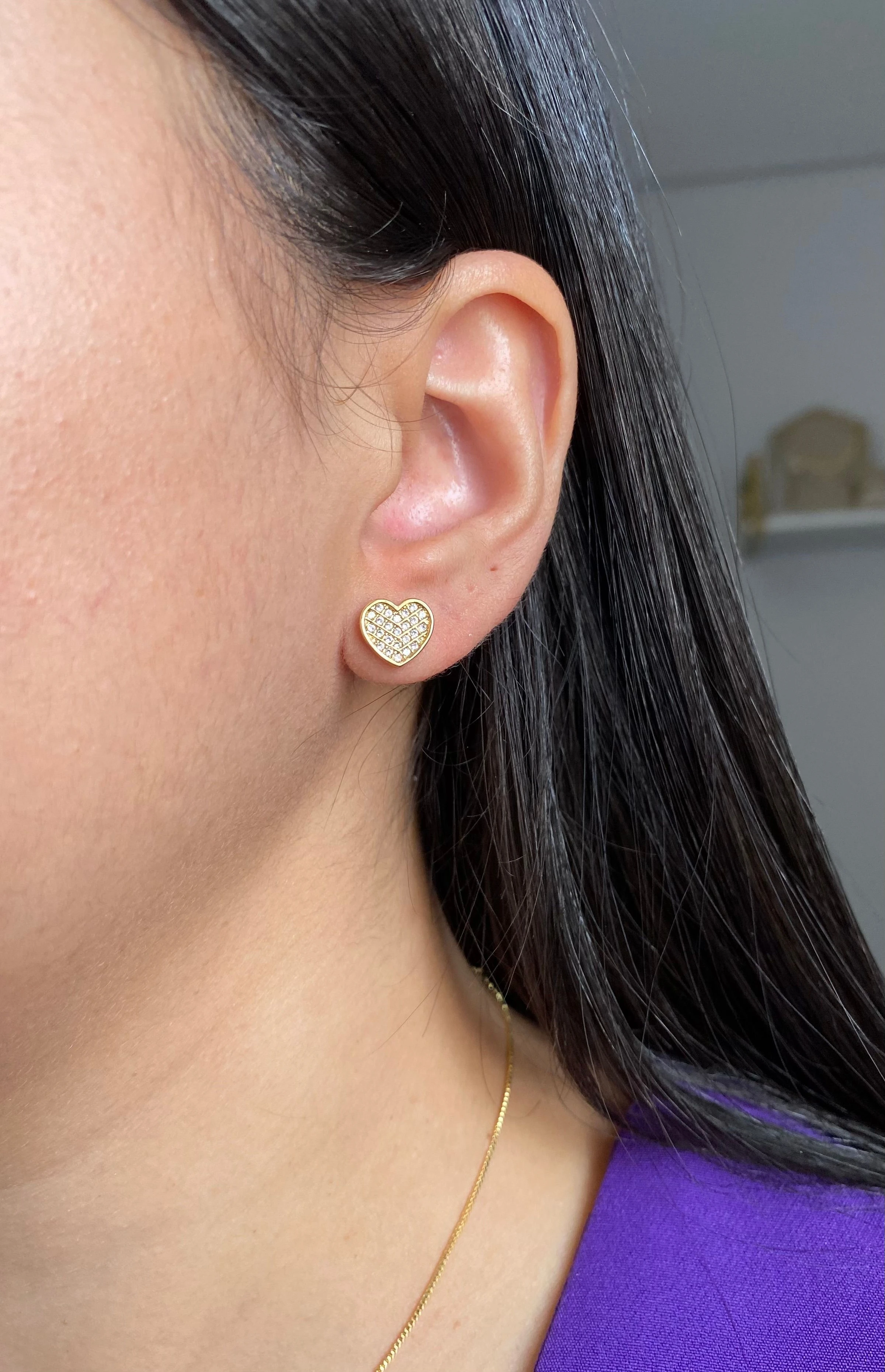 Conjunto Coração Cravejado P - 3