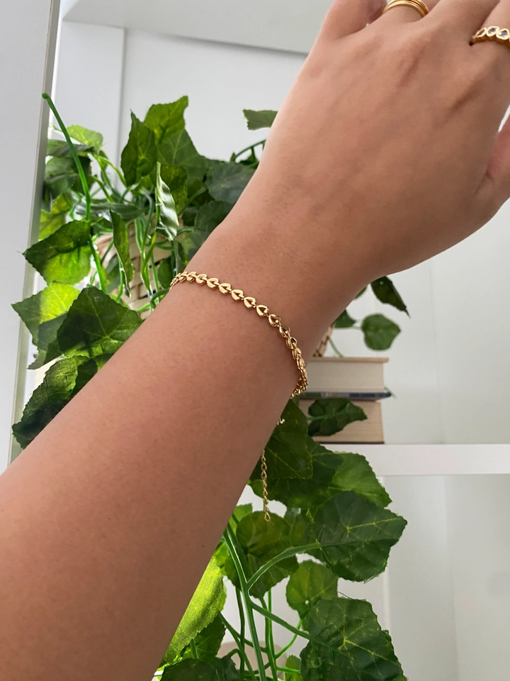 Pulseira Corações Vazados