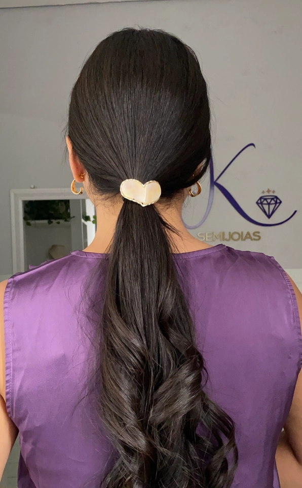 Xuxinha Coração Resinada Creme - 2