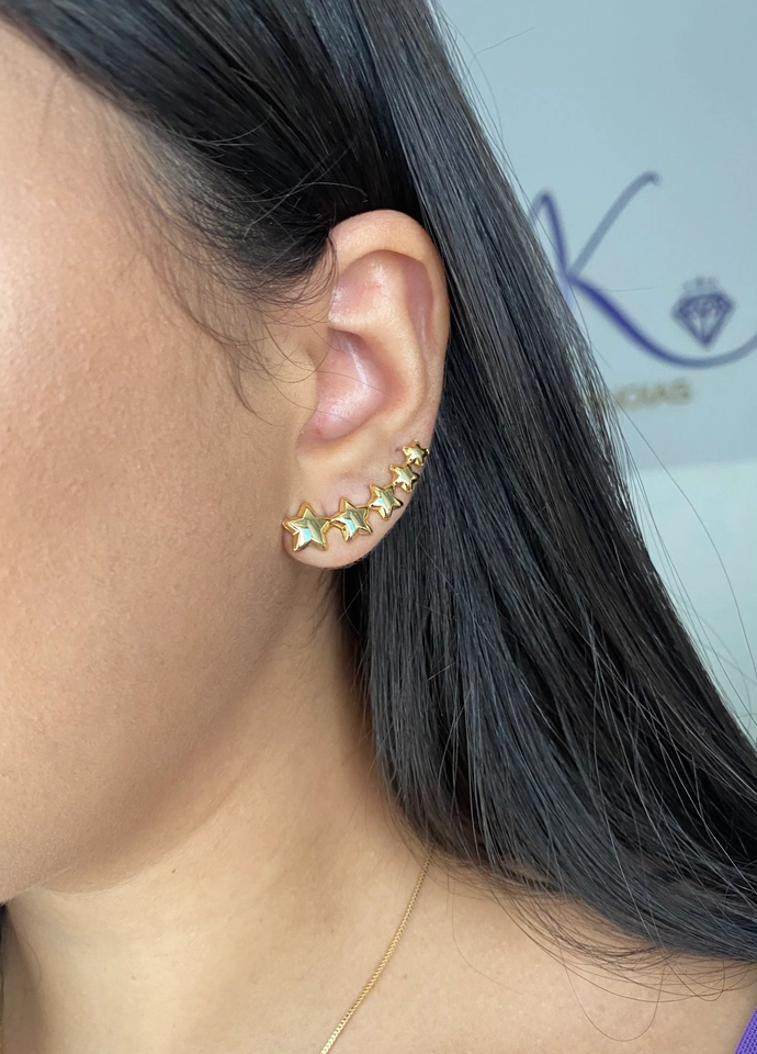 Ear Cuff Estrelas Degradê - 4