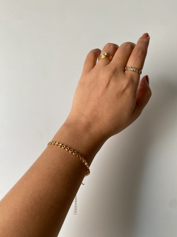 Pulseira Corações Vazados - 3