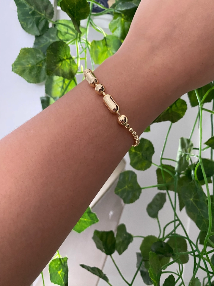 Pulseira Bolas e Tubo - 1