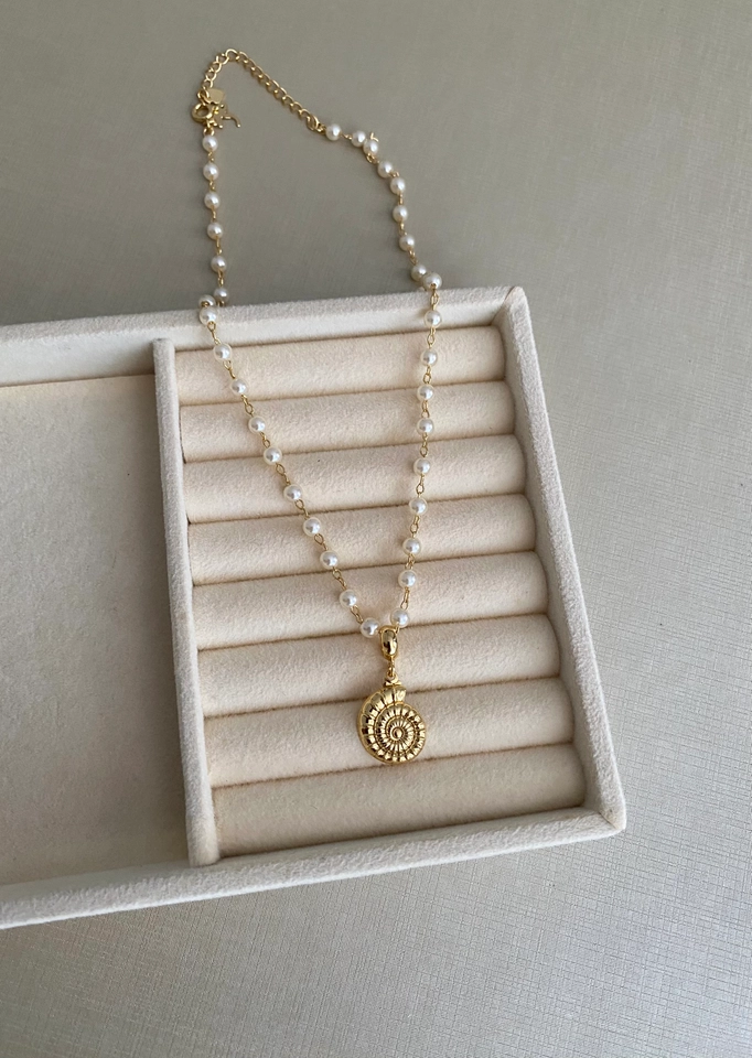 Choker Mini Pérolas com Caracol - 3