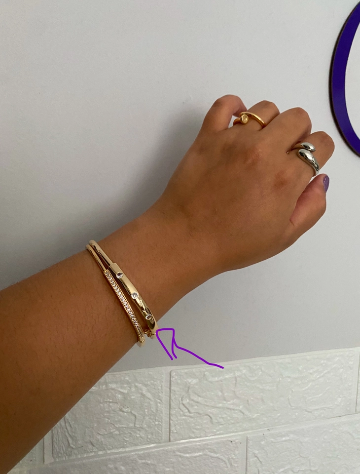 Bracelete Quadrado com Pontos de Luz - 2