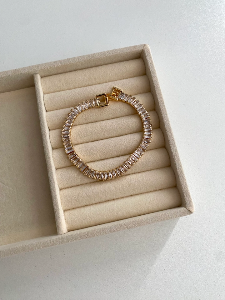Pulseira Riviera Baguete Grossa - 2