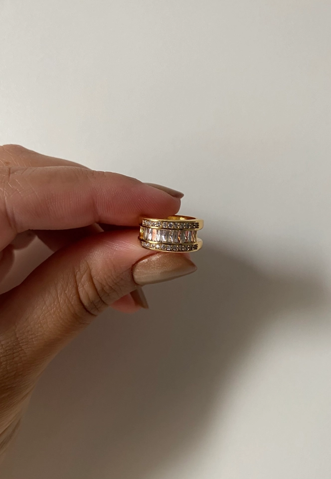 Piercing Fake 2 fios Cravejado Baguetes - 4