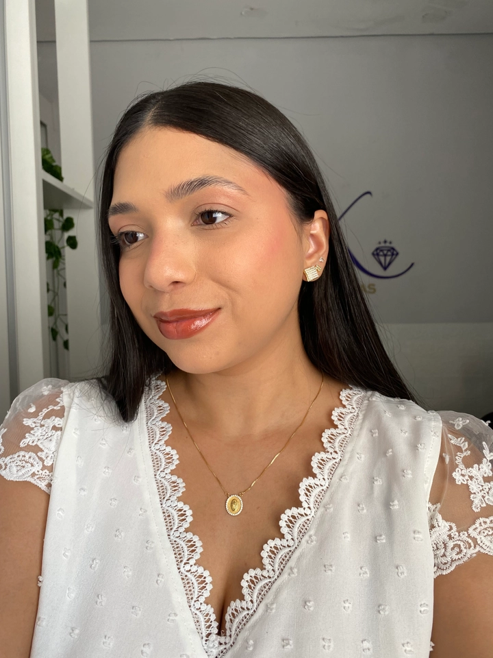 Colar Escapulário Nossa Senhora e Cruz - 4