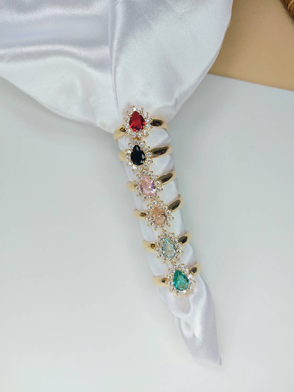 Anel Gota Cravejada - 1