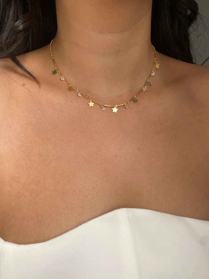 Choker Estrelas Penduradas  - 1
