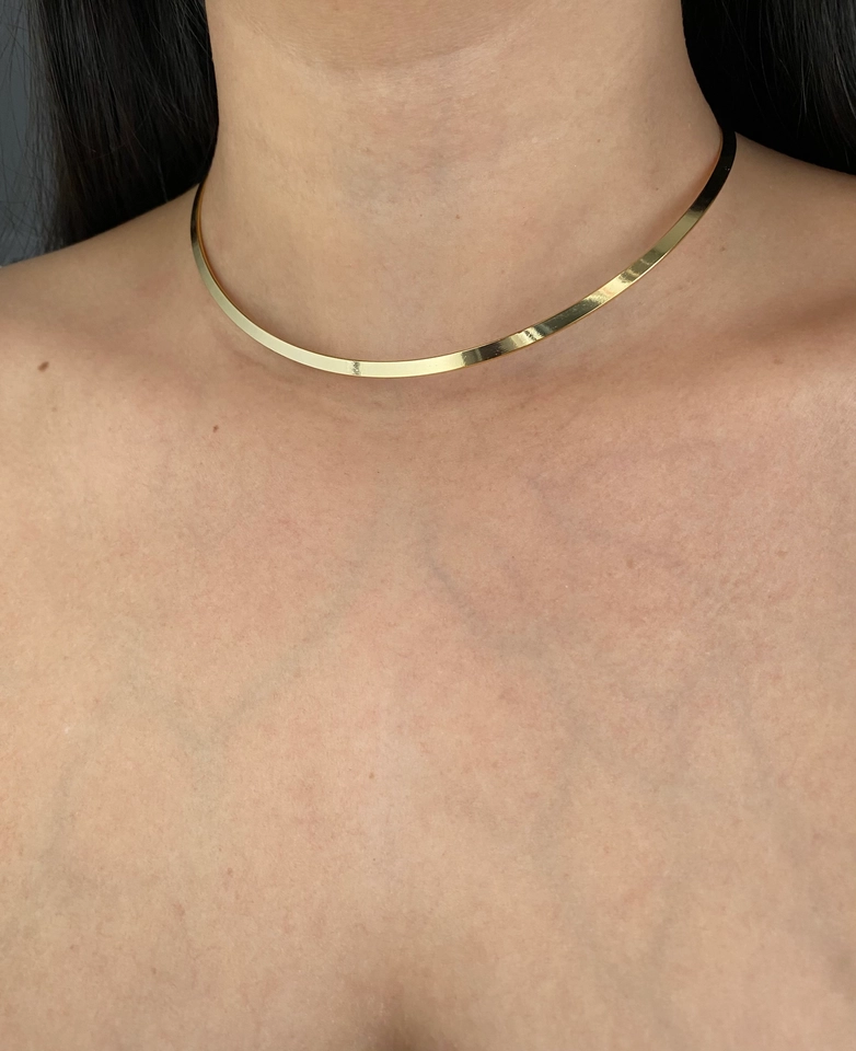 Colar Aro Liso com Fecho - 4