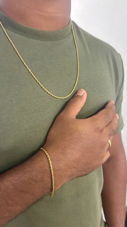 CORRENTE MASCULINA CORDÃO BAIANO 60CM - 2