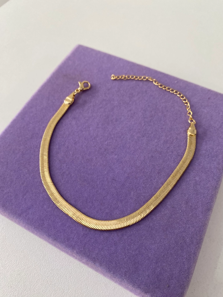 PULSEIRA LAMINADA FOLHEADO A OURO  - 1
