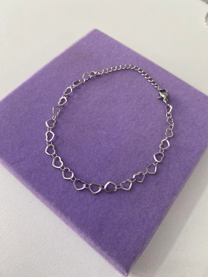 PULSEIRA CORAÇÃO VAZADO EM AÇO INOXIDÁVEL  - 1