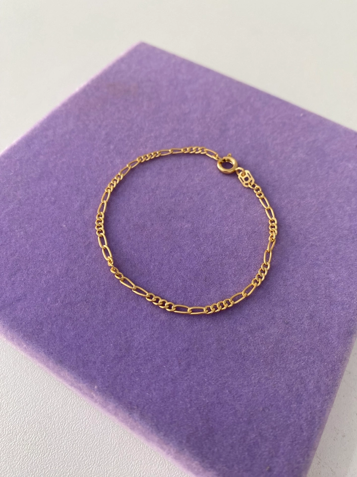 PULSEIRA INFANTIL  FOLHEADO A OURO 