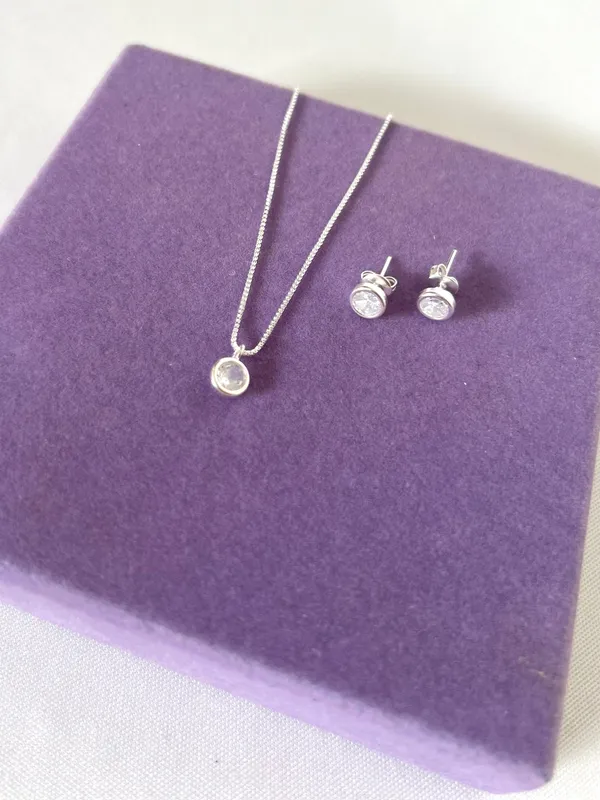 CONJUNTO LUZ SERENA PRATA 925 - imagem 2