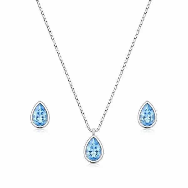 CONJUNTO OCEANO PRATA 925