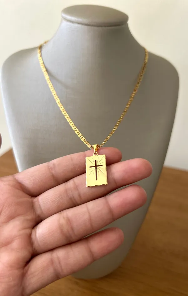 CORRENTE MASC. CRUZ 70CM - imagem 2