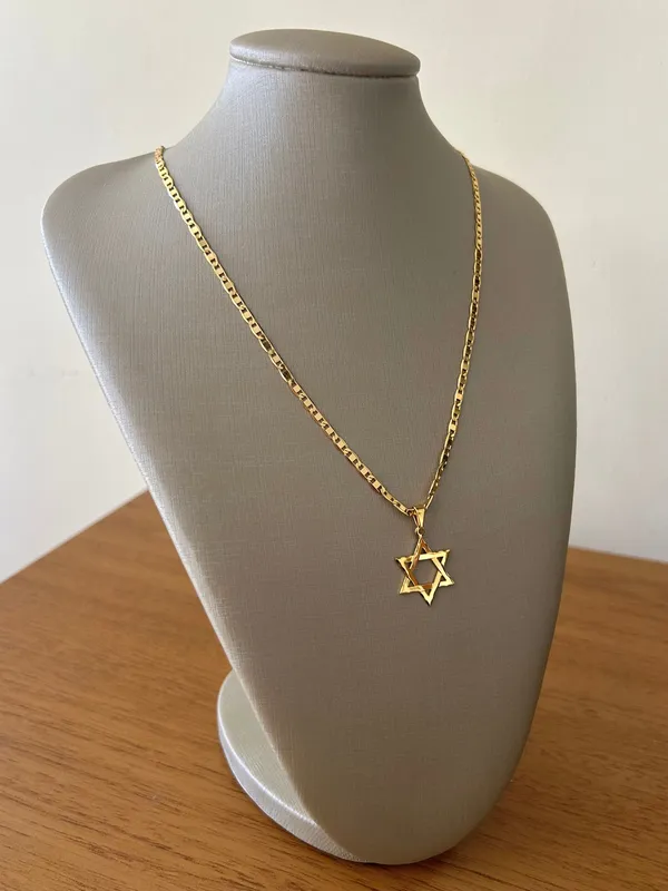 CORRENTE MASC. ESTRELA DE DAVI 70CM - imagem 2