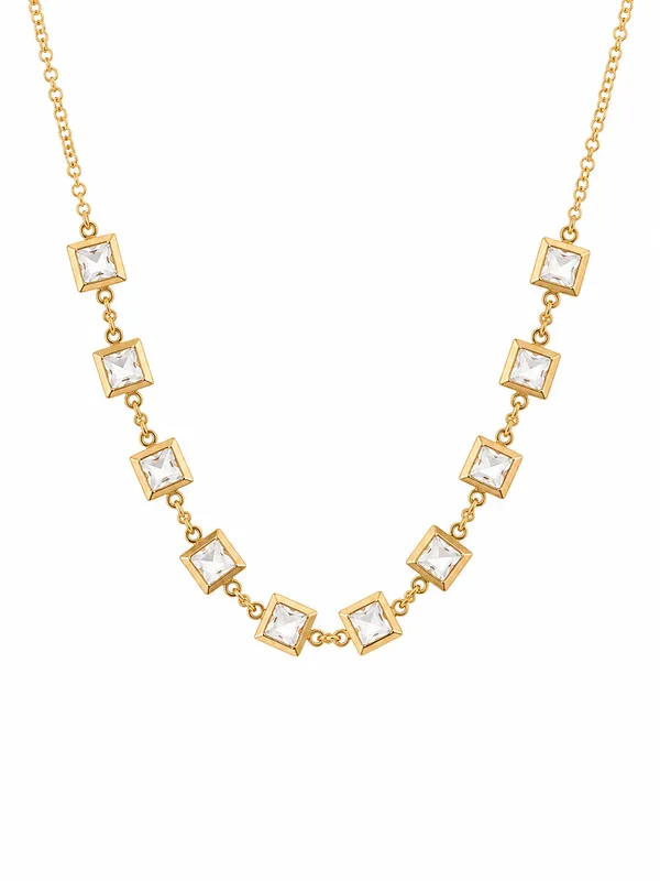 CHOCKER COM ZIRCÔNIAS FOLHEADO A OURO